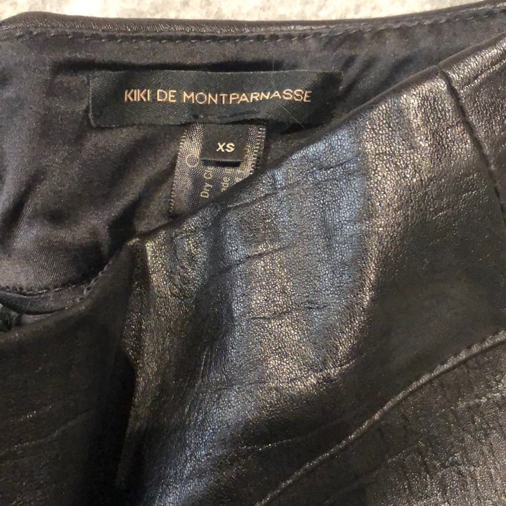 Leather zip Kiki de Montparnasse pants - Picture 3 of 4
